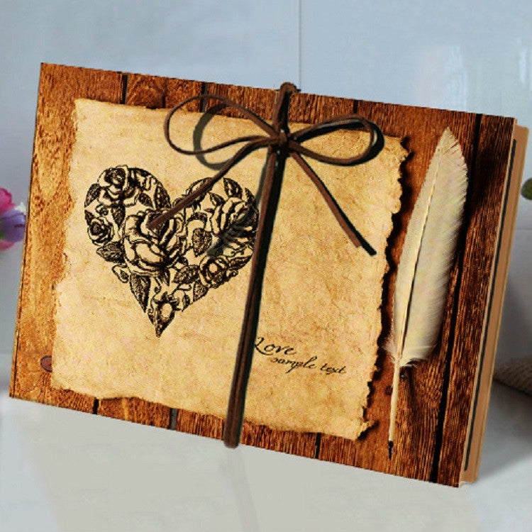 Retro Paste Folding 18 Fold Pages 34 Sides Creative Manual Album Book