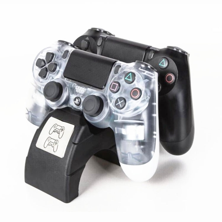 For Playstation 4 /PS4 pro /PS4 Slim Wireless Controller LED Indicator Charger Double Handle Dual USB Charging Dock Station Stand