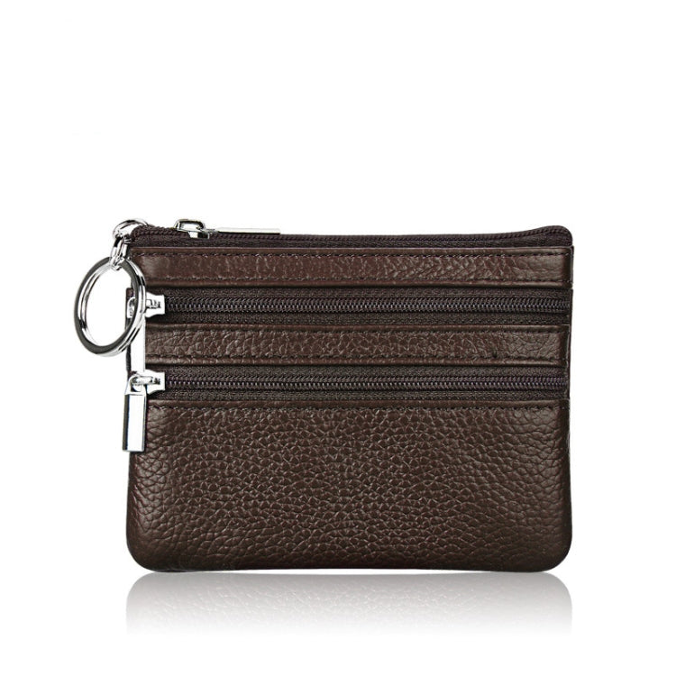 Genuine Leather Women Small Wallet Change Purses Zipper Card Holder Wallets