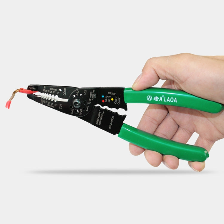 8 Inch Multi-function Cable Insulation Cutting Wire Stripper Electrician Repair Tool