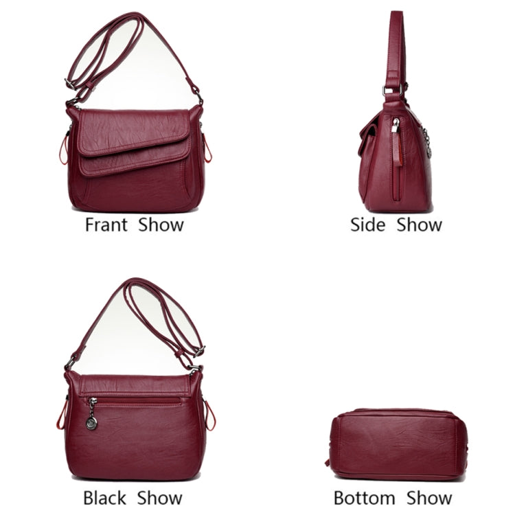 Summer Leather Luxury Handbags Female Shoulder Messenger Bag