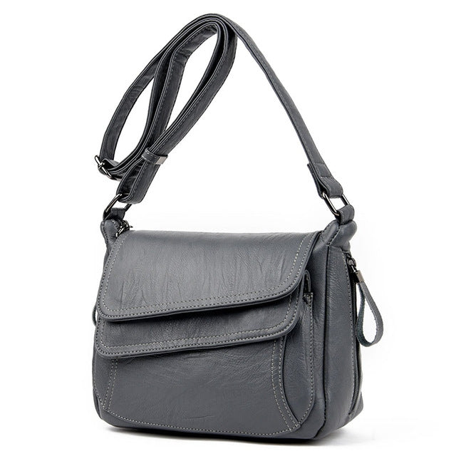 Summer Leather Luxury Handbags Female Shoulder Messenger Bag