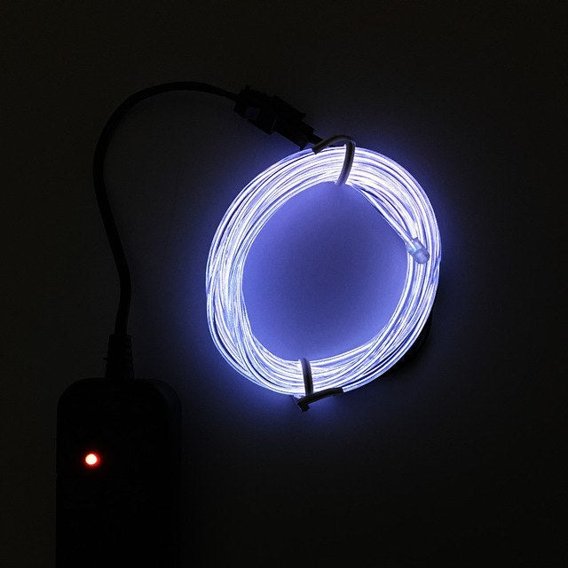 Flexible LED Light EL Wire String Strip Rope Glow Decor Neon Lamp USB Controlle  3M Energy saving Mask glasses glow line F277, TBD0156472001A, TBD0156472001B, TBD0156472001C, TBD0156472001D, TBD0156472001E, TBD0156472001F, TBD0156472001G, TBD0156472001...
