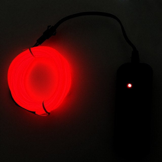 Flexible LED Light EL Wire String Strip Rope Glow Decor Neon Lamp USB Controlle  3M Energy saving Mask glasses glow line F277, TBD0156472001A, TBD0156472001B, TBD0156472001C, TBD0156472001D, TBD0156472001E, TBD0156472001F, TBD0156472001G, TBD0156472001...