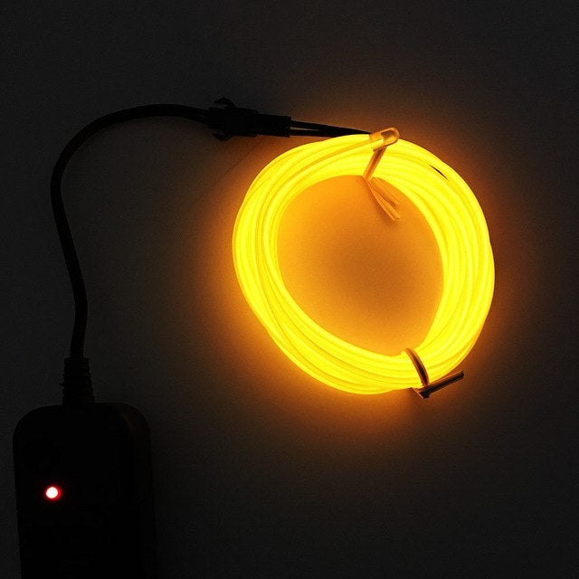 Flexible LED Light EL Wire String Strip Rope Glow Decor Neon Lamp USB Controlle  3M Energy saving Mask glasses glow line F277, TBD0156472001A, TBD0156472001B, TBD0156472001C, TBD0156472001D, TBD0156472001E, TBD0156472001F, TBD0156472001G, TBD0156472001...