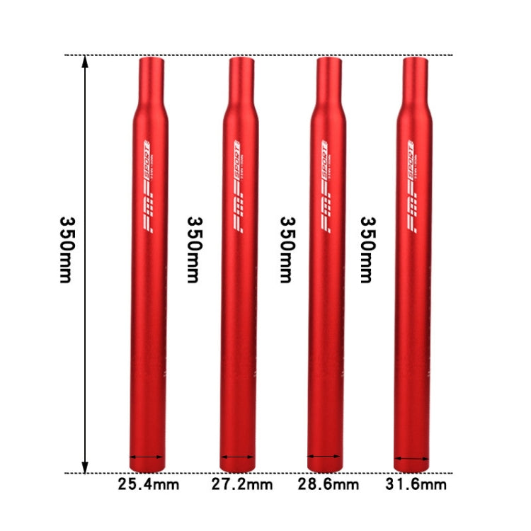 FMFXTR Aluminum Alloy Mountain Bike Extended Seat Post, 25.4x350mm (Blue), 25.4x350mm (Silver), 25.4x350mm (Black), 25.4x350mm (Red), 27.2x350mm (Black), 27.2x350mm (Red), 27.2x350mm (Blue), 27.2x350mm (Silver), 28.6x350mm (Black), 28.6x350mm (Red)    ...