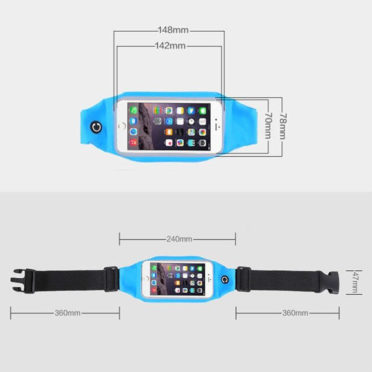 Outdoor Sports Running Waist Bag Touch-screen Waterproof Bag