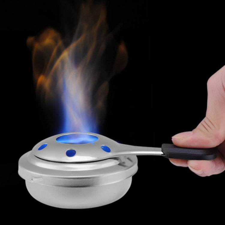 Outdoor Mini Stainless Steel Handle Alcohol Stove Camping Fuel Small Hot Pot Windproof Alcohol Stove