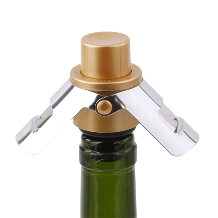Push-button Stainless Steel Pumping Champagne Stopper Sparkling Champagne Snap Wing Vacuum Wine Stopper