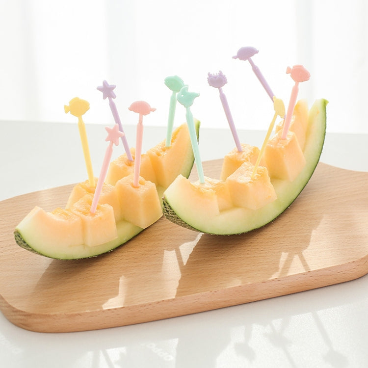 Creative Animal Cartoon Fruit Cake Fork Sign, Random Color Delivery