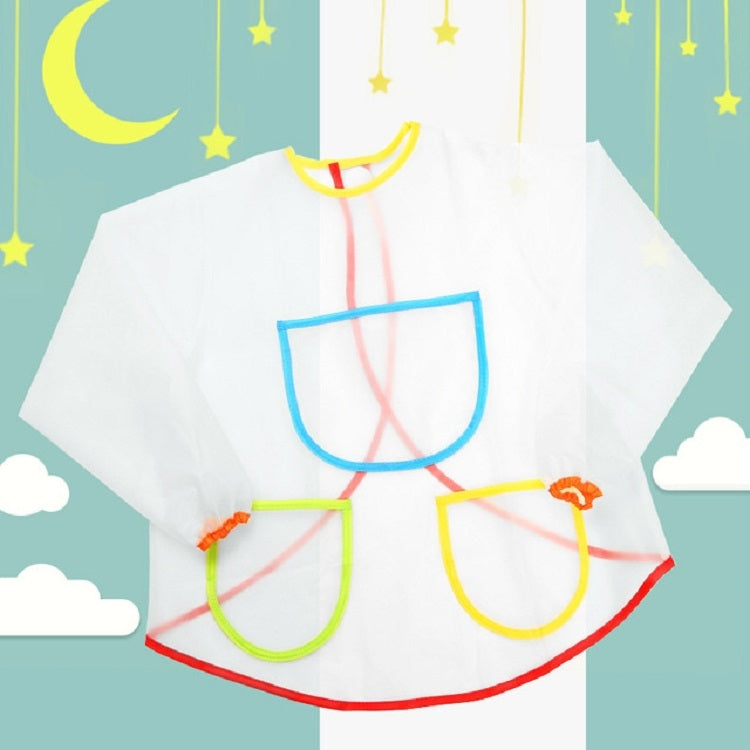 Drawing Waterproof Anti-dirty Transparent Apron for Children