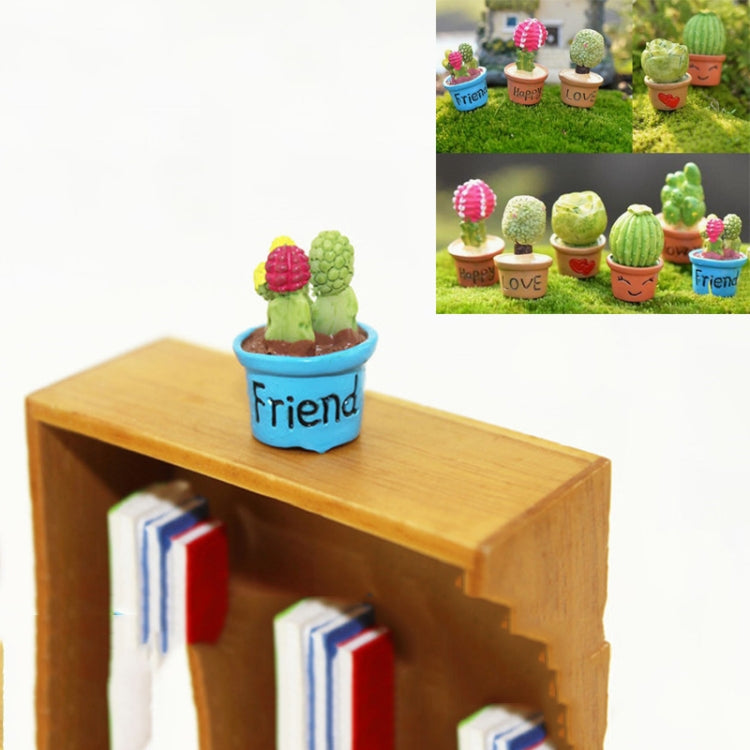 Mini Cute Potted Artificial Plant Flower Miniature Doll House Decoration Accessories