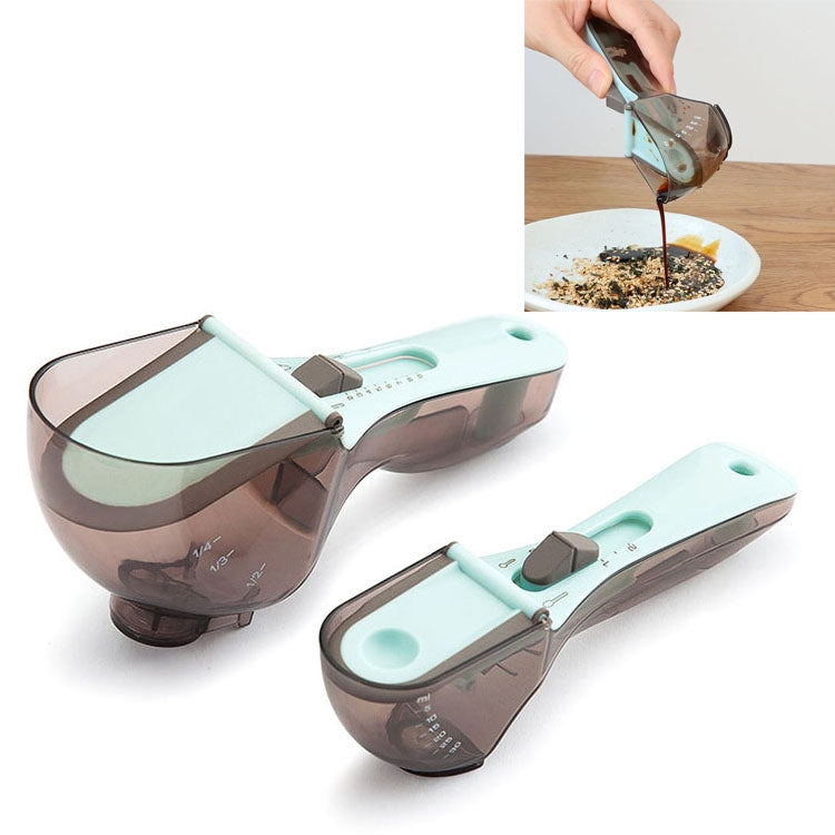 Kitchen Tool Plastic Measuring Spoon Adjustable Baking Tool Measuring Spoon