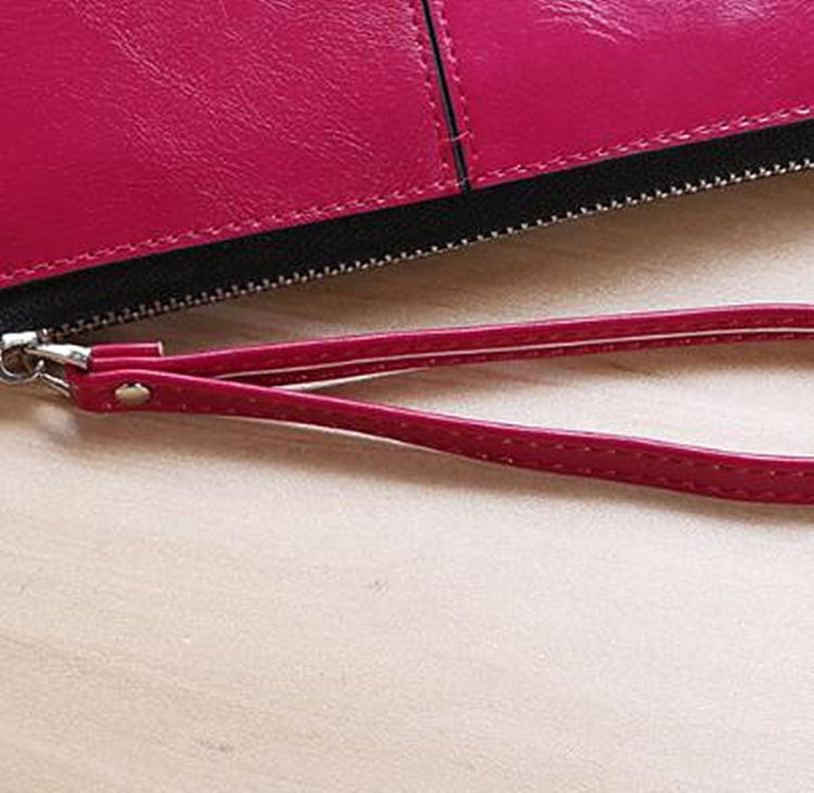 Women Zip Wallet Long Clutch Multi Card Holder Wallet Wrist Wallet