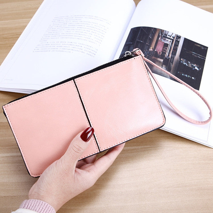Women Zip Wallet Long Clutch Multi Card Holder Wallet Wrist Wallet