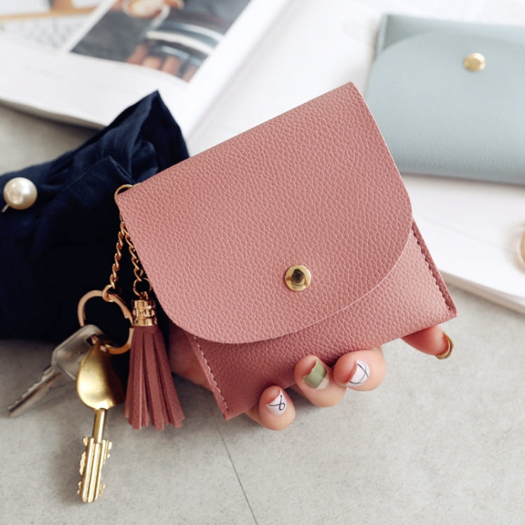 Fashion Women Wallet Short Leather Mini Casual ID Card Holders Bags Ladies Coin Clutch Tassel Bag