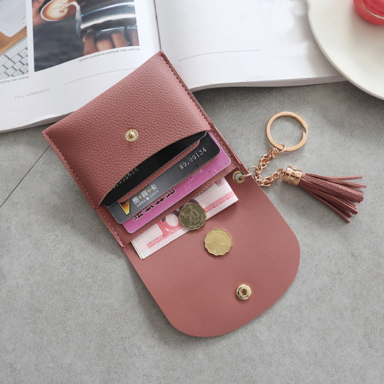 Fashion Women Wallet Short Leather Mini Casual ID Card Holders Bags Ladies Coin Clutch Tassel Bag