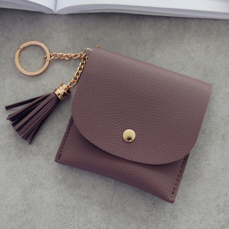 Fashion Women Wallet Short Leather Mini Casual ID Card Holders Bags Ladies Coin Clutch Tassel Bag