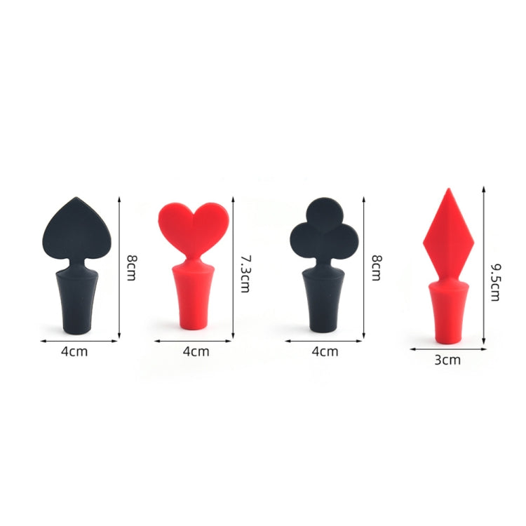 Silicone Wine Stopper Poker Series Wine Stopper