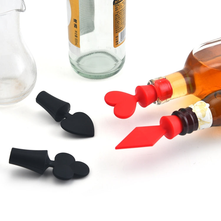 Silicone Wine Stopper Poker Series Wine Stopper