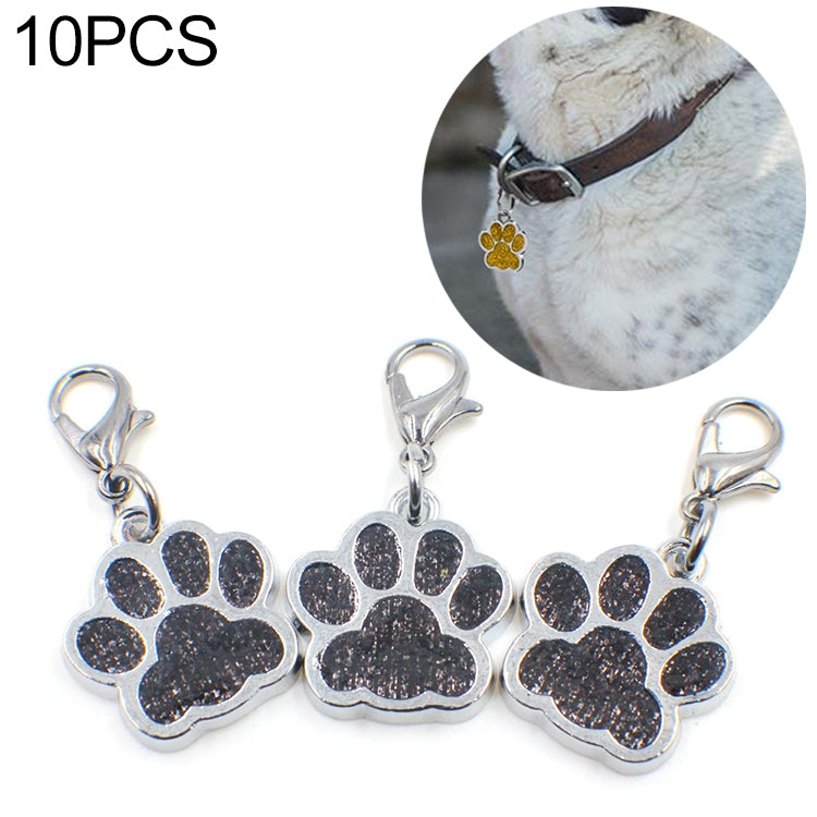 10 PCS Enamel Cat Dog  Bear Paw Prints Key Chain Jewelry Making
