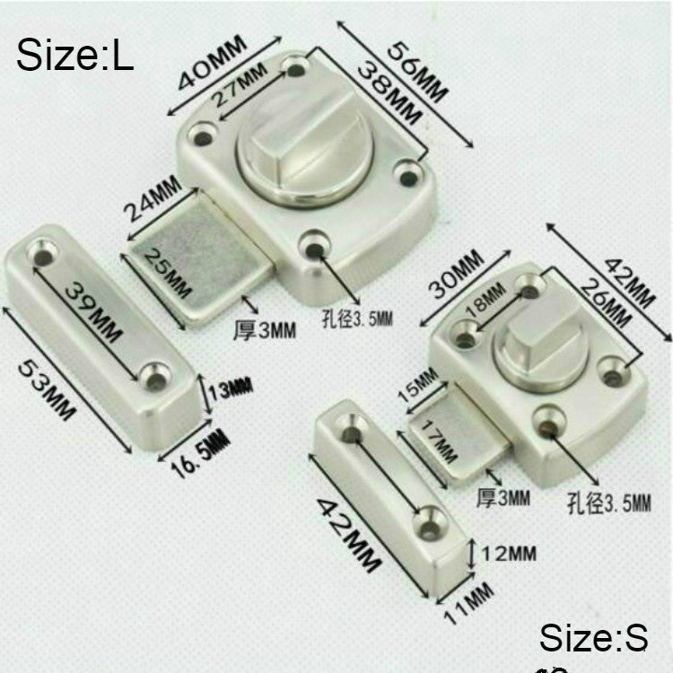 Universal Door Latch Security Sliding Door Lock with Screws