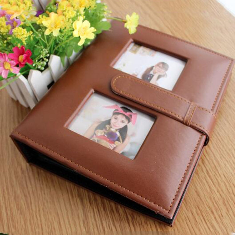 6 inch PU Leather Family Daily Photo Album with Creative Pocket