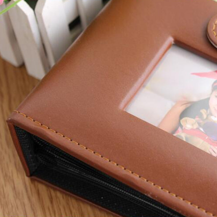 6 inch PU Leather Family Daily Photo Album with Creative Pocket