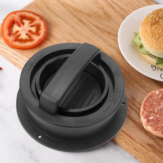 LsCook Hamburger Meat Press Tool Patty Maker Mold Cutlet, 2PCS Black