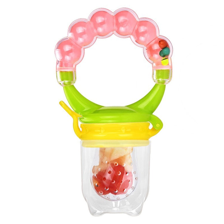 Baby Nipple Fresh Food Fruit Milk Feeding Bottles Learn Feeding Drinking Handle Teething Pacifier with Bell