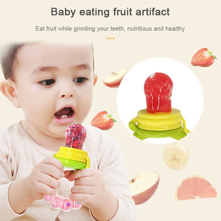 Baby Nipple Fresh Food Fruit Milk Feeding Bottles Learn Feeding Drinking Handle Teething Pacifier with Bell