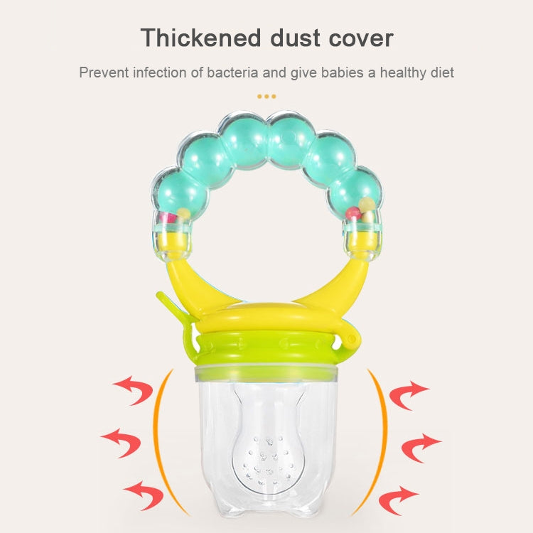 Baby Nipple Fresh Food Fruit Milk Feeding Bottles Learn Feeding Drinking Handle Teething Pacifier with Bell