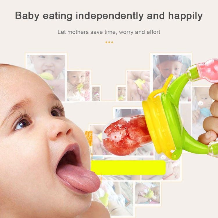 Baby Nipple Fresh Food Fruit Milk Feeding Bottles Learn Feeding Drinking Handle Teething Pacifier with Bell
