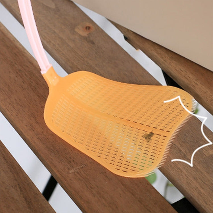 Household Plastic Long Handle Fly Swatter Mosquito Swatter, Random Color Delivery