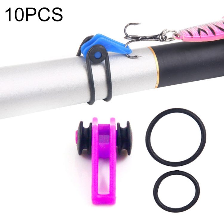10 PCS/Bag Plastic Fishing Hook Keeper for Fishing Rod Pole Fishing Lures Bait  Safety Holder Fishing Tackle