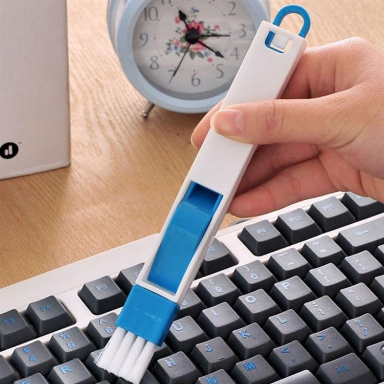 2 PCS  Mini Cleaning Brush with Detachable Dustpan for Window Groove Keyboard Corner Crannies