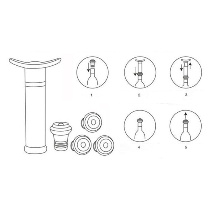 Stainless Steel Wine Stopper Champagne Stopper Red Wine Vacuum Pump