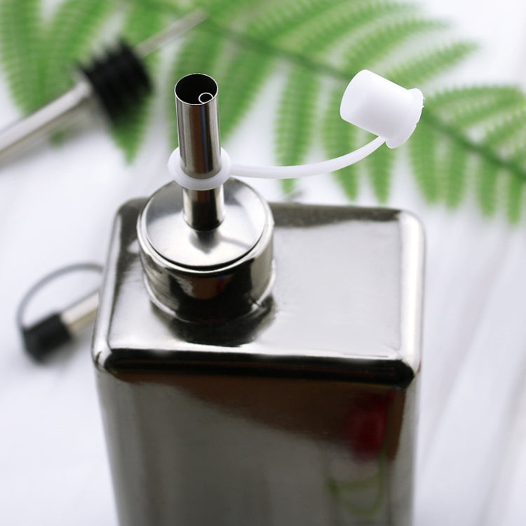 5 PCS Glass Bottle Stopper Stainless Steel Oil Stopper Silicone Stopper