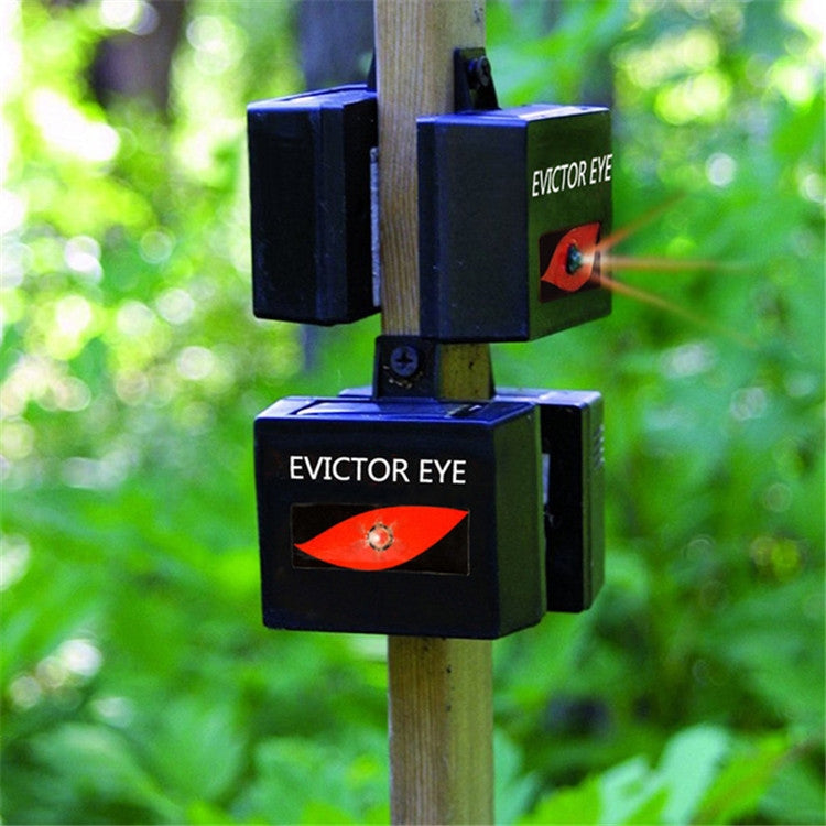 2 Pcs/Pack Solar Repeller Ranch Farm Wild Hawkeye Animal Repeller