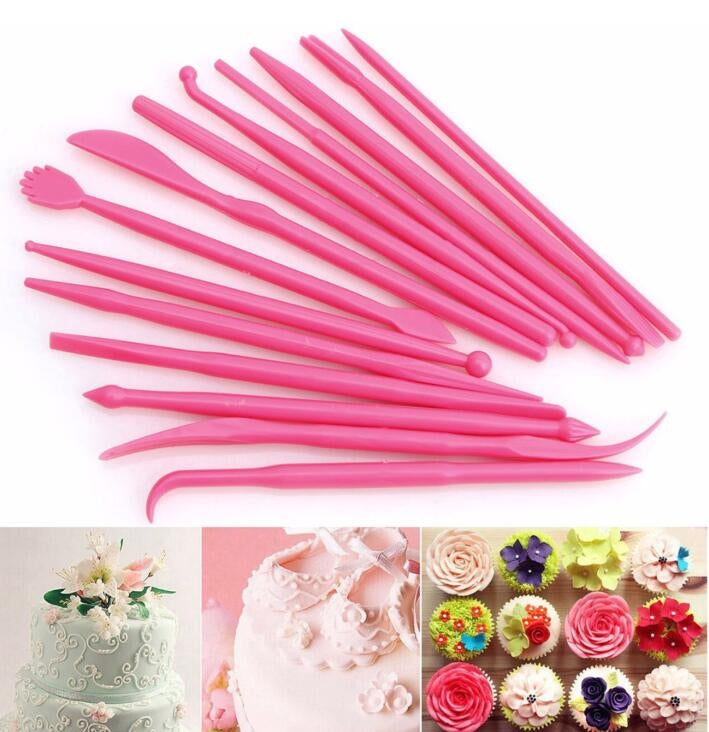 2 Sets Mini Fondant Styling Engraving Group Tools Cake Engraving Pen