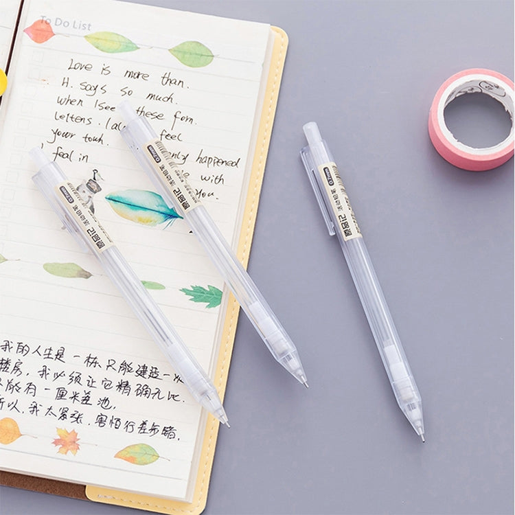 3 PCS Activity Pencil Frosted Transparent Hexagon Pen Student Pencil