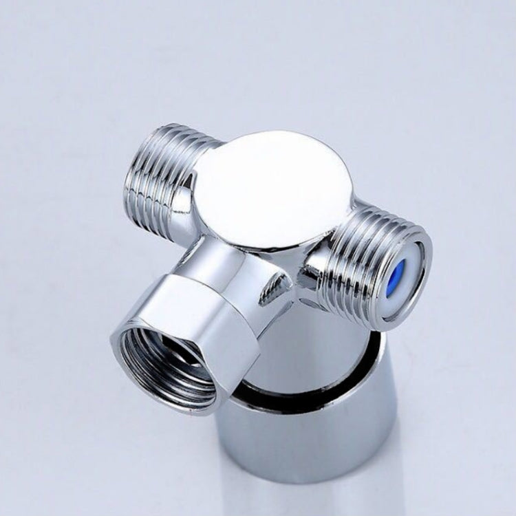 Brass Adjustable Temperature Three-way Valve Cold And Hot Water Mixing Switch Brass Induction Faucet