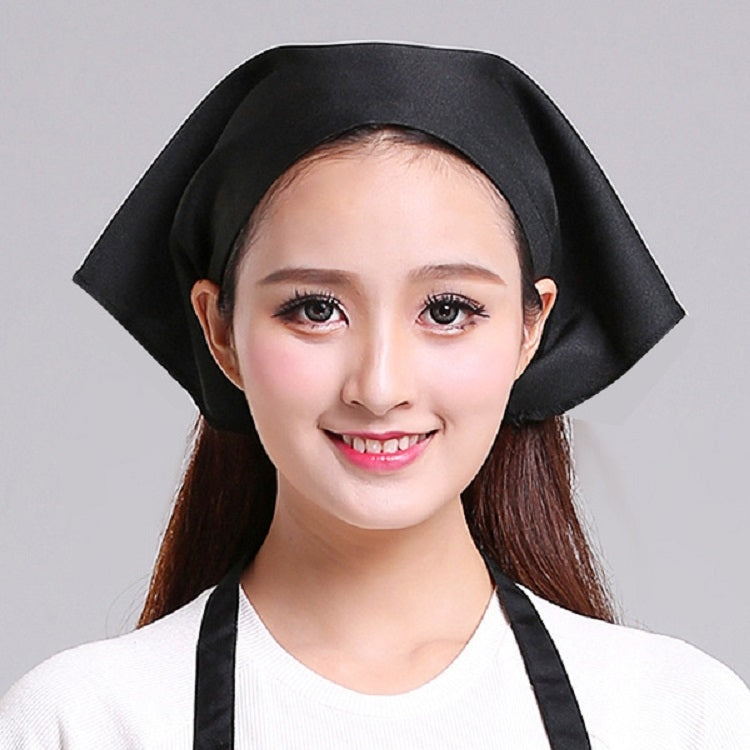 Waiter Men and Women Kitchen Work Turban Hat Triangle Scarf Chef Hat