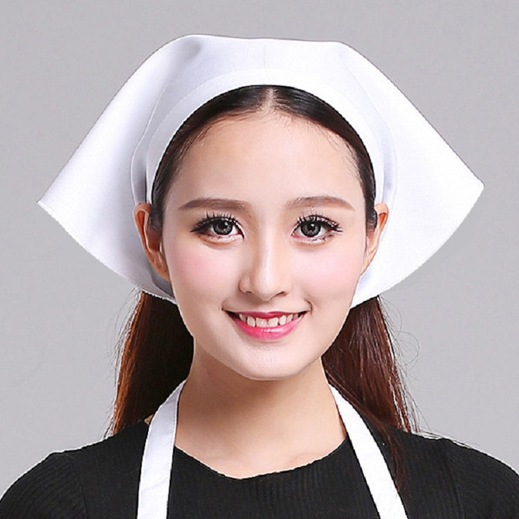 Waiter Men and Women Kitchen Work Turban Hat Triangle Scarf Chef Hat