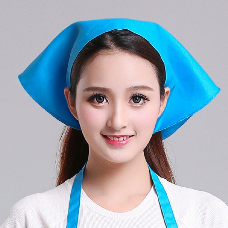 Waiter Men and Women Kitchen Work Turban Hat Triangle Scarf Chef Hat
