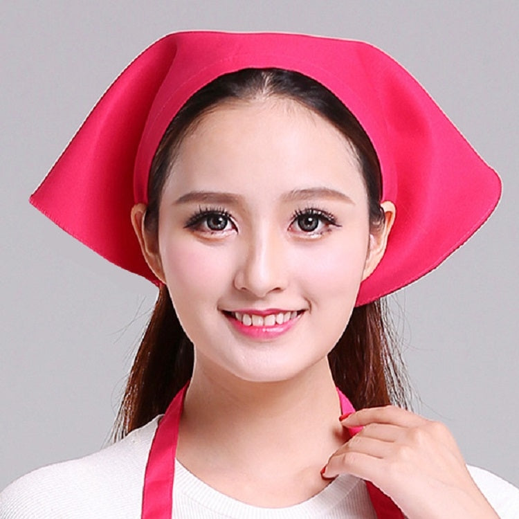 Waiter Men and Women Kitchen Work Turban Hat Triangle Scarf Chef Hat