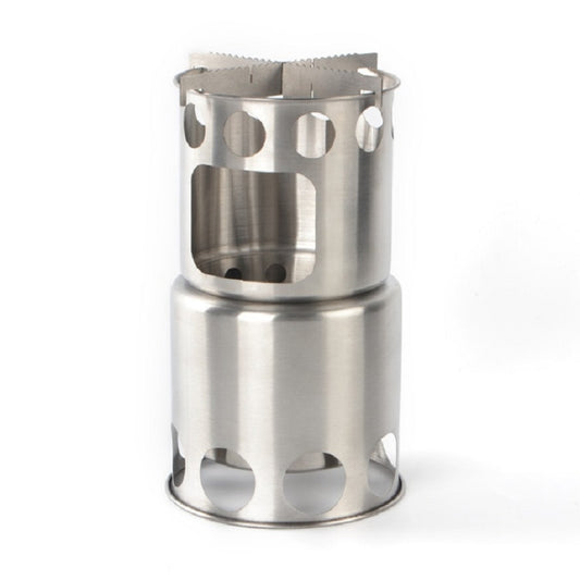 Outdoor Stainless Steel Windproof Stove Portable Camping Roast Stove Set