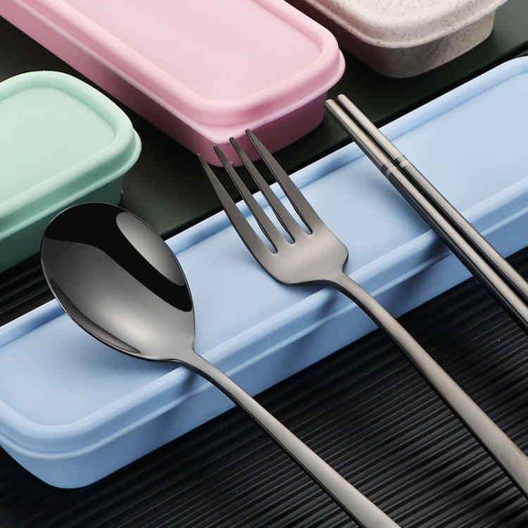 Stainless Steel Tableware Student Office Worker Portable Tableware Set