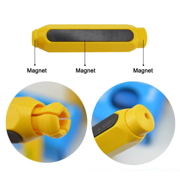 Magnetic Chalk Holder Dustless Double Spring Chalk Pen Holder Auto-adjust Chalk Clip, Ramdom Color