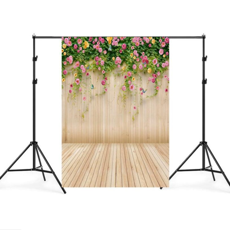 1.5m x 2.1m Simulation Wood Plank Flower Wall Photo Props Photography Background Cloth